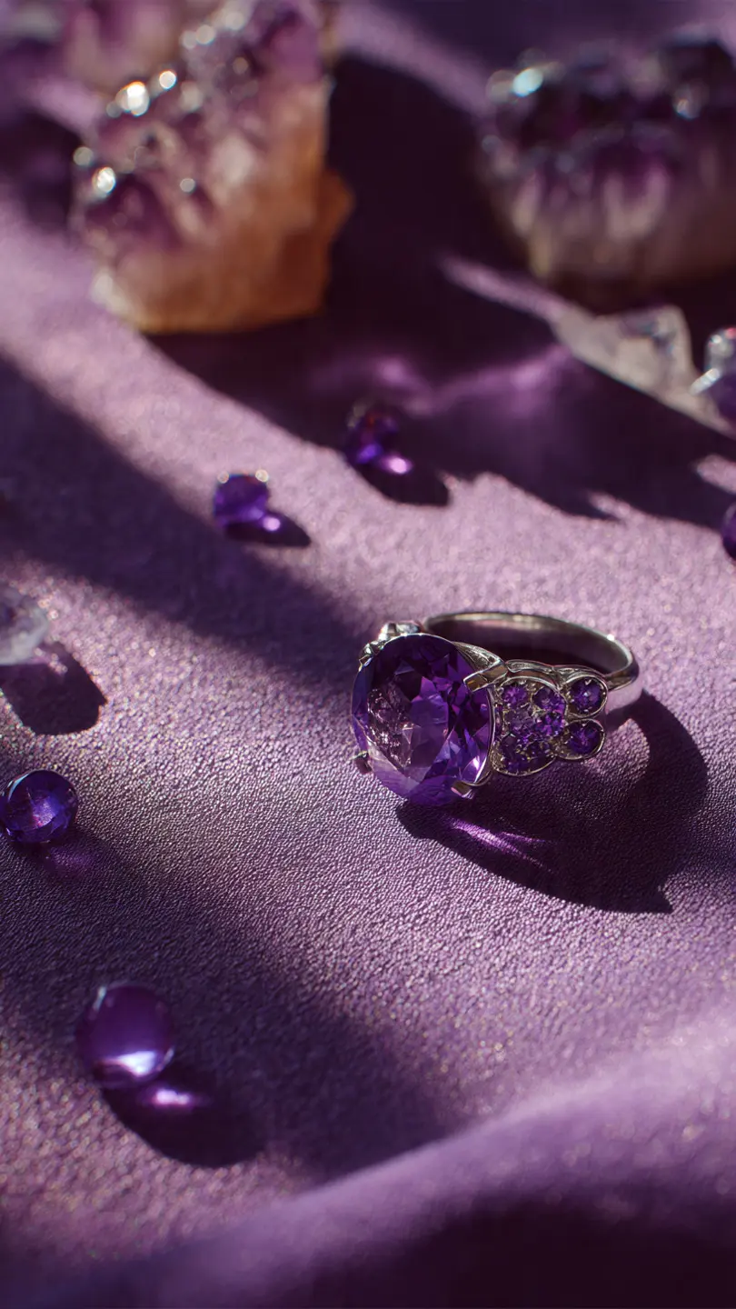 Amatista: La Piedra del Mes de Febrero y el Encanto de las Zirconias Moradas