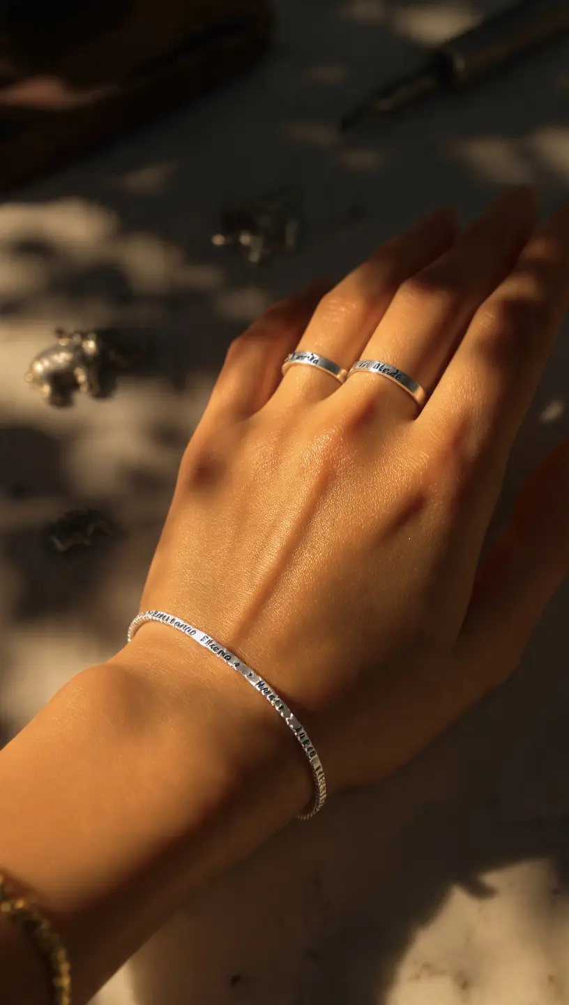 Personalización: La Magia de Grabar un Nombre en tu Esclava o Anillo