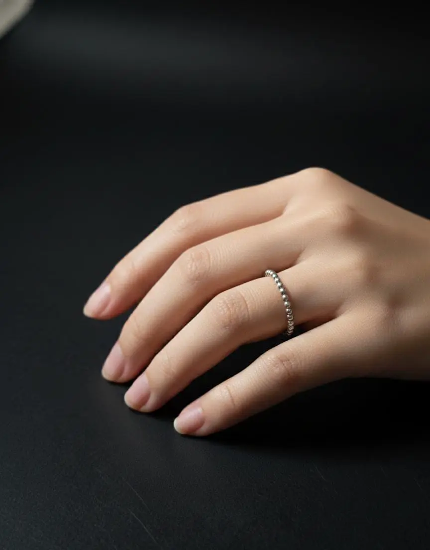 Vista de Anillo Churumbela de Plata 925