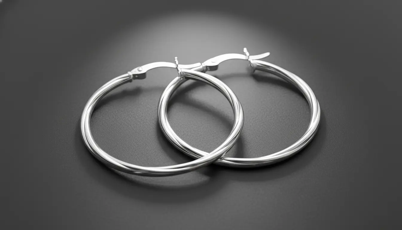 Candongas clásicas con diseño lineal