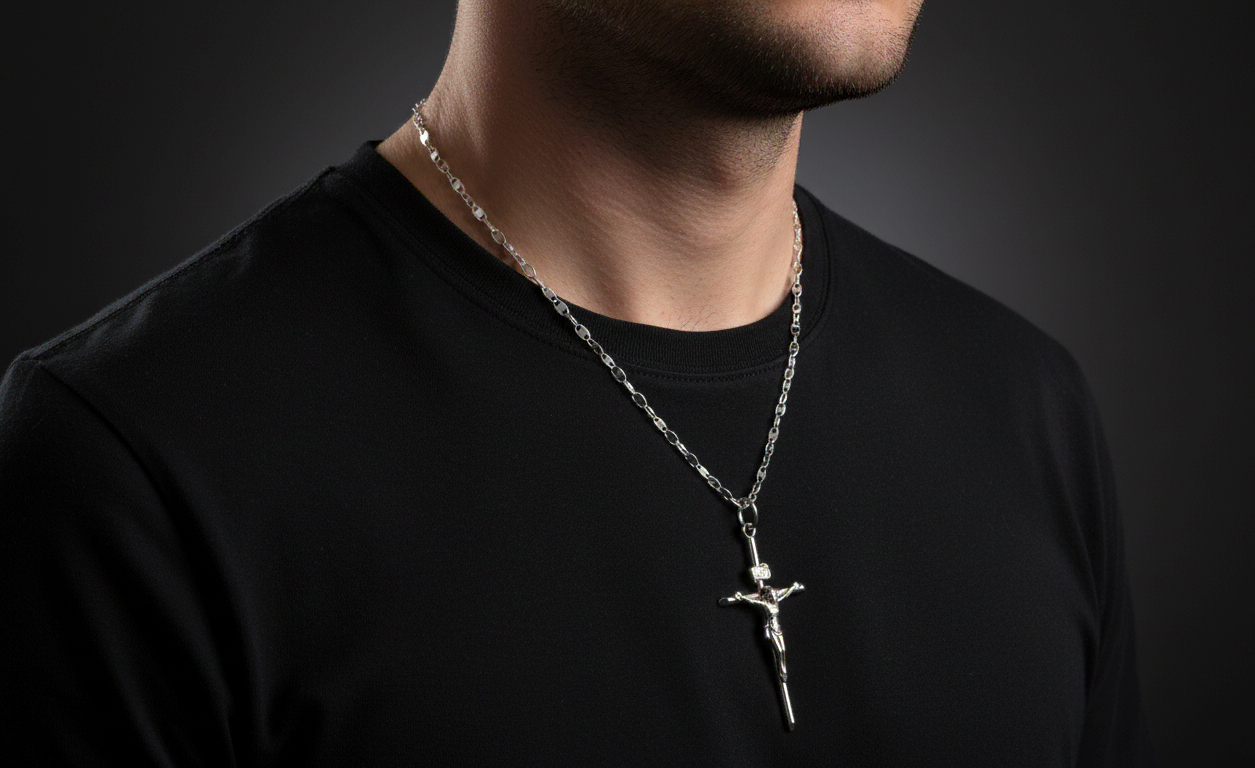 Vista de Ladder Chain with Crucifix